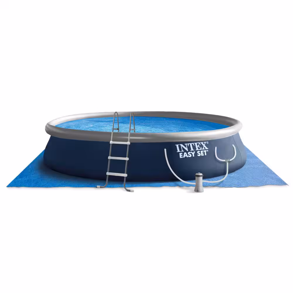 Easy Set 15 ft Round 42 in Deep Inflatable Pool Set
