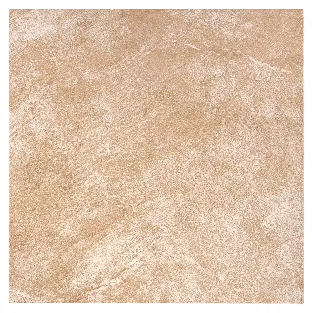 Portland Stone Beige 18 in x 18 in Glazed Ceramic Floor & Wall Tile, 17.44 sq ft per Case